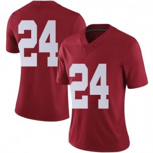 NCAA Women's Alabama Crimson Tide #24 Clark Griffin Stitched College Nike Authentic No Name Crimson Football Jersey AX17J14LT